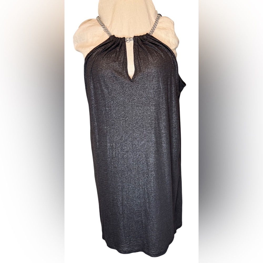 NWT Michael Kors Metallic Chain Halter Dress – Size XL Sexy and Sultry